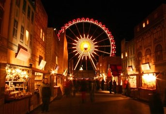 Christmas market at the Red City Hall