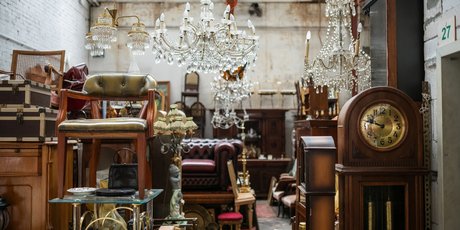 Furniture on flea market, Germany