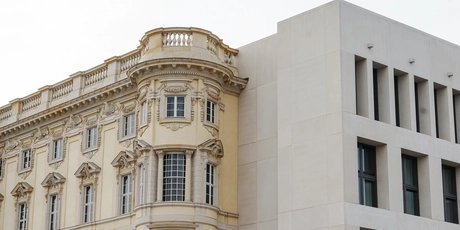 moderne und barocke Elemente des Humboldt Forum Berlin