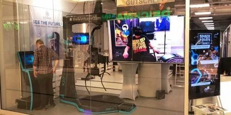  VR-Lounge Berlin: View through the window.