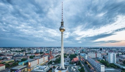 Panorama dalla Torre televisiva di Alexanderplatz. 