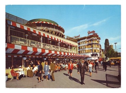 Historische Postkarte – Café Kranzler am Kurfürstendamm in Berlin
