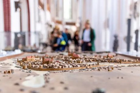 Modell der mittelalterlichen Stadt Berlin im Museum Nikolaikirche