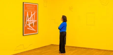 Ausstellungsansicht „Saâdane Afif. Five Preludes“, Hamburger Bahnhof – Nationalgalerie der Gegenwart, 12.12.2025 – 13.09.2026, Abgebildet: The Fountain Archives, 2008-2020