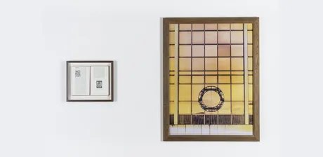 Sophie Calle, The Detachment, 1996, Farbfotografie und Buch, 2-teilig, 120 x 90 x 4 cm (Bild)