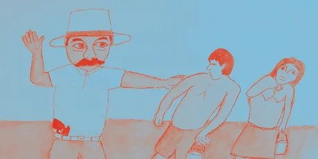 Keyvisual der Ausstellung „Feliciano Lana. Die Geschichte der Weißen"