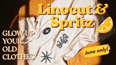 Linoldruck & Spritz