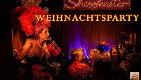 Weihnachtsparty im Showfenster