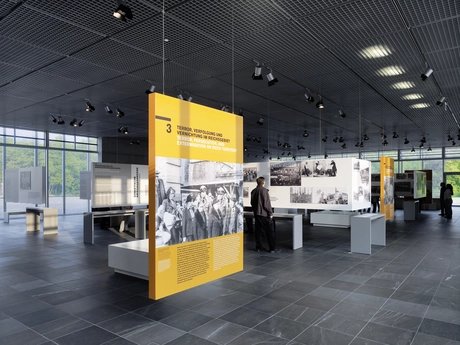 Blick in die Ausstellung »Topographie des Terrors«