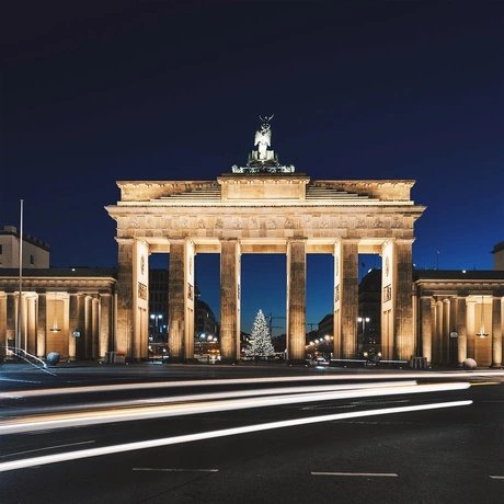 Brandenburger Tor in der Dunkelheit 