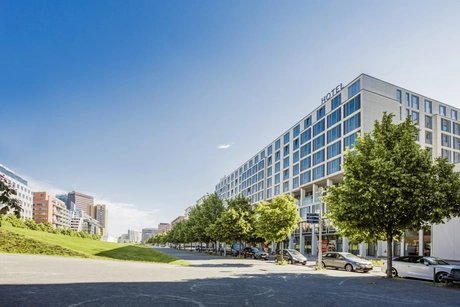 15-Min-Stadt-Hotel Scandic Berlin Potsdamer Platz Außenfassade