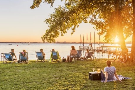Abends am Großen Müggelsee in Berlin 