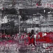 Gerhard Richter, Birkenau-Zyklus, Detail, Öl auf Leinwand, 2014, Dauerleihgabe Gerhard Richter Kunststiftung