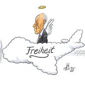 Adenauer, Wolkenflieger-Karikatur