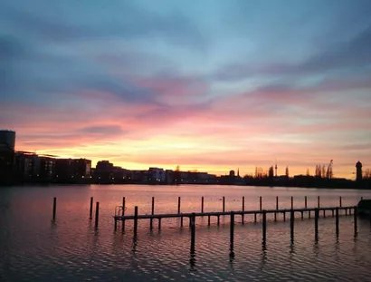 Sonnenuntergang in der Rummelsburger Bucht