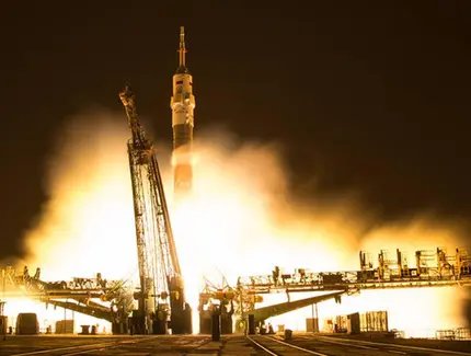 Expedition zur ISS.