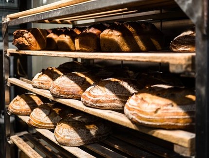Finished bread at the Domberger Brot-Werk