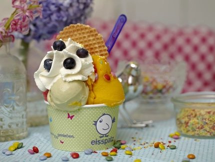 Delicious ice cream from Eisspatz