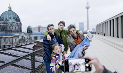 Family at the Humboldt Forum Berlin