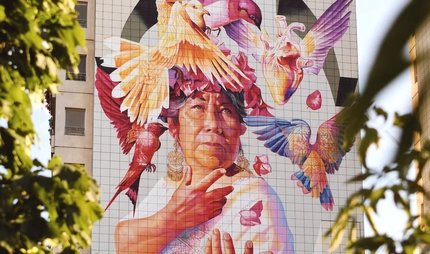 Mural der mexikanische Künstlerin Adry del Rocio, Berlin 2019