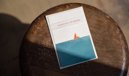 Postkarte aus der Papierwerkstatt Friedrichshagen